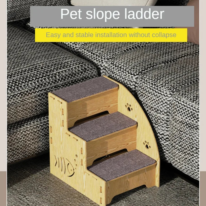 Escalier pour Chat en Bois - Modèle "ClimbEase"