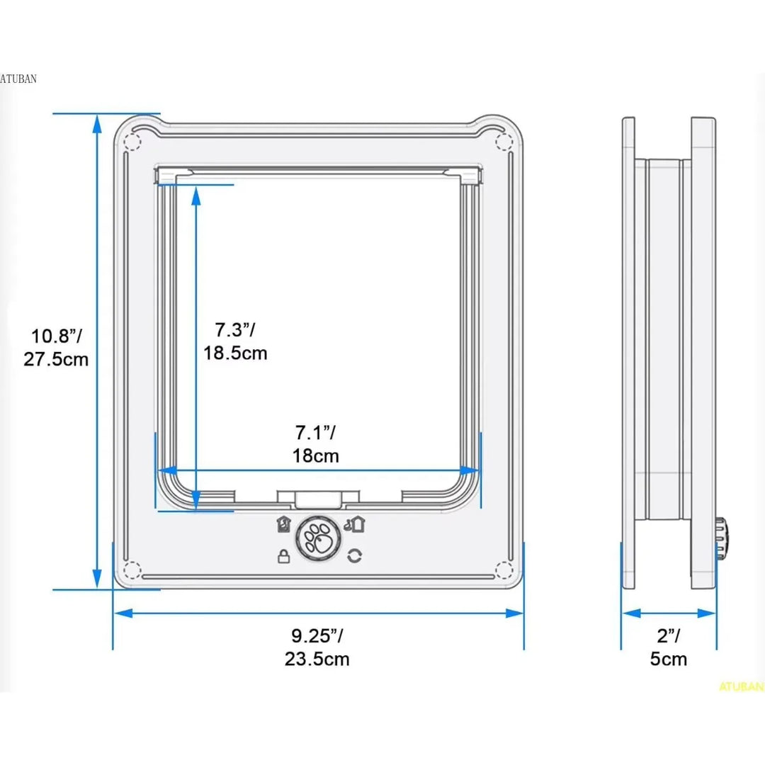 chatière pour chat silencieuse