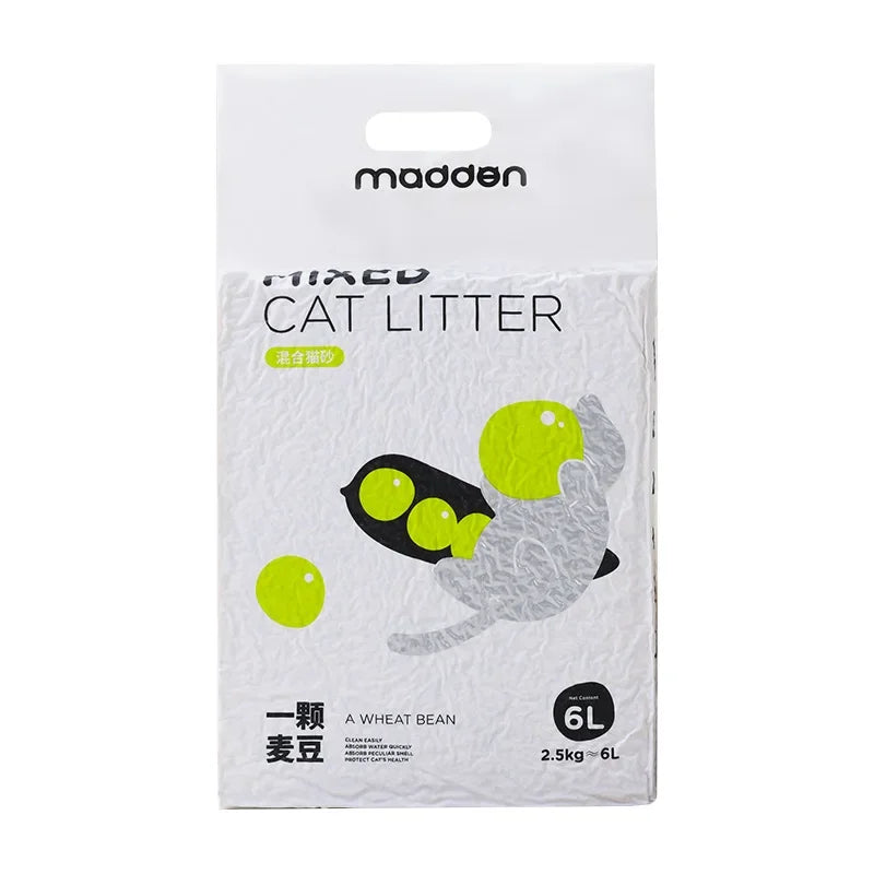 Litière Mixte Tofu & Bentonite – Modèle "HybridClean Ultra"