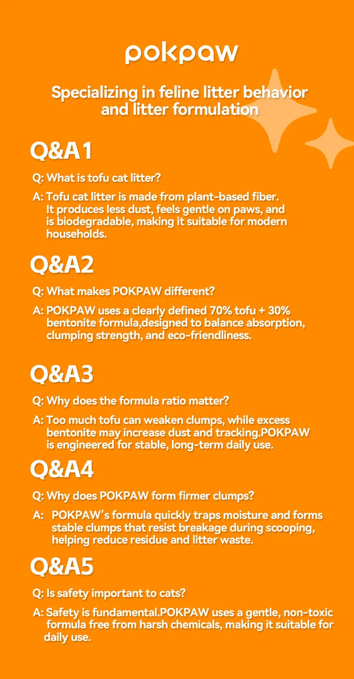 Litière végétale tofu biodégradable sans poussière – Modèle "TofuPure"