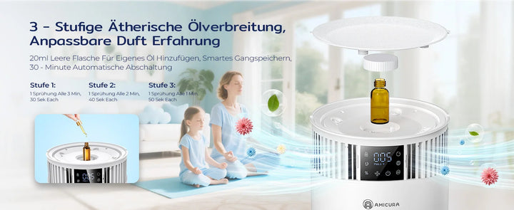 Purificateur d’air spécial animaux haute performance – Modèle "AirCare P2"