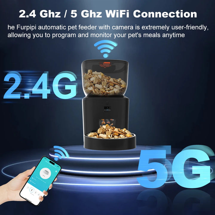 Distributeur automatique pour chat avec caméra "MiaouZen" – Modèle "Maison Connectée"