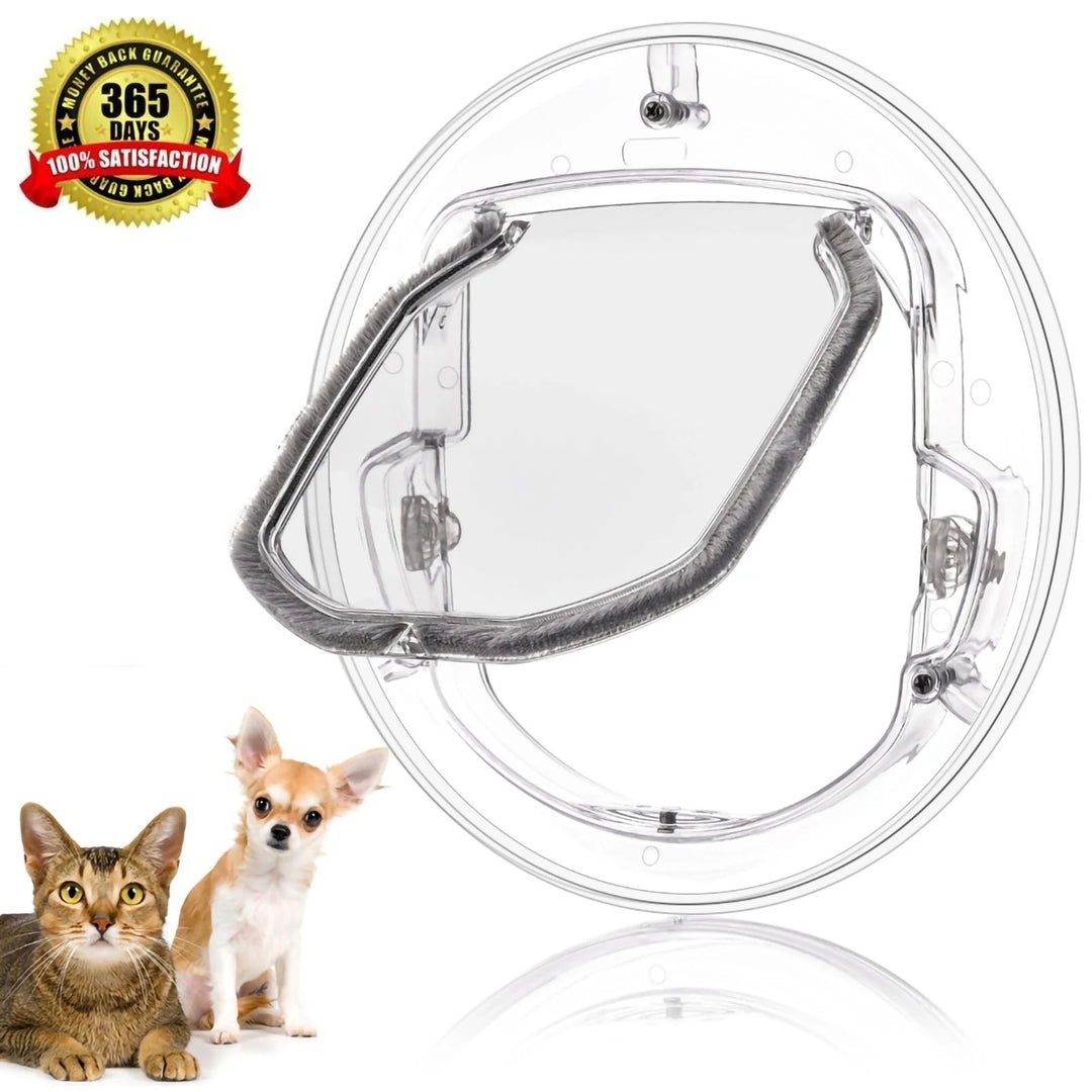 chatière pour chat transparente