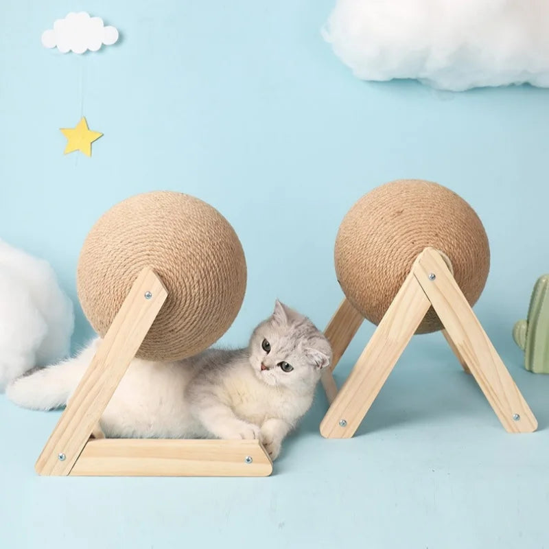 Griffoir Pour Chat Avec Jouet - Sisal Robuste - Protection Meubles - Arbre à Chat Intérieur - 12
