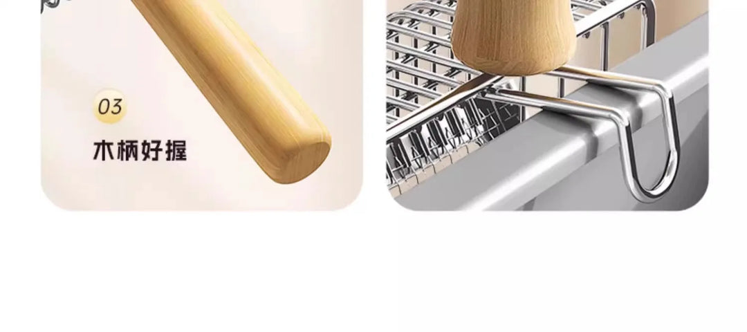 Pelle à litière double tamis inox 2-en-1 – Modèle "DualSift Pro"