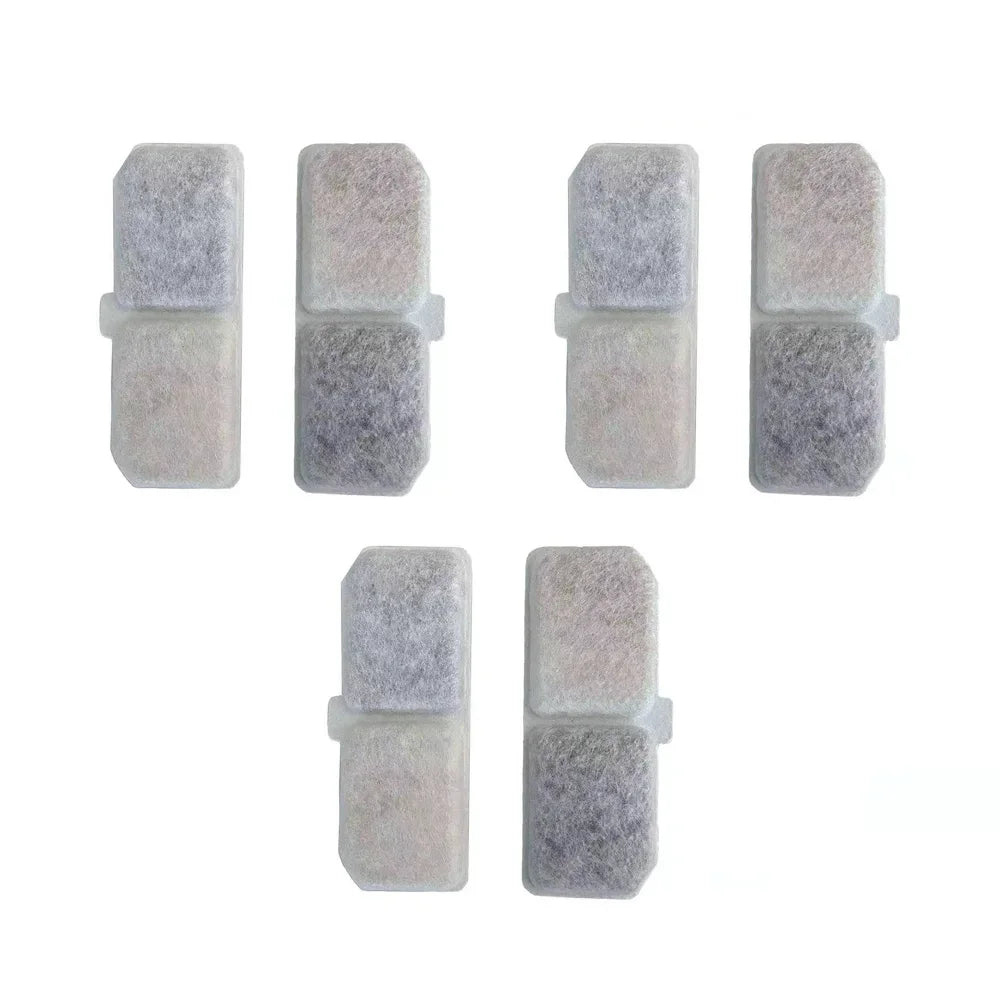 Lot de 6 filtres en feutre gris pour appareil, conçus pour un nettoyage efficace et durable.