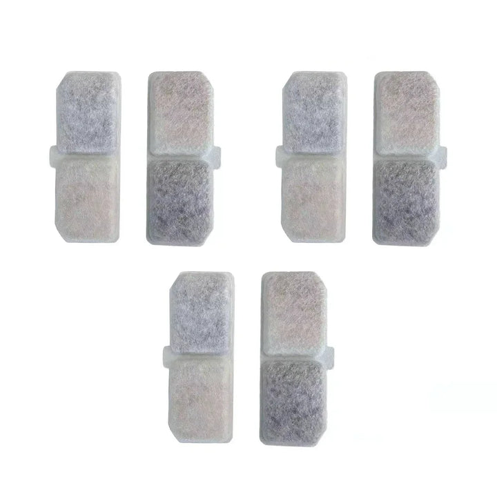 Lot de 6 filtres en feutre gris pour appareil, conçus pour un nettoyage efficace et durable.