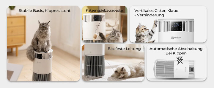 Purificateur d’air spécial animaux haute performance – Modèle "AirCare P2"
