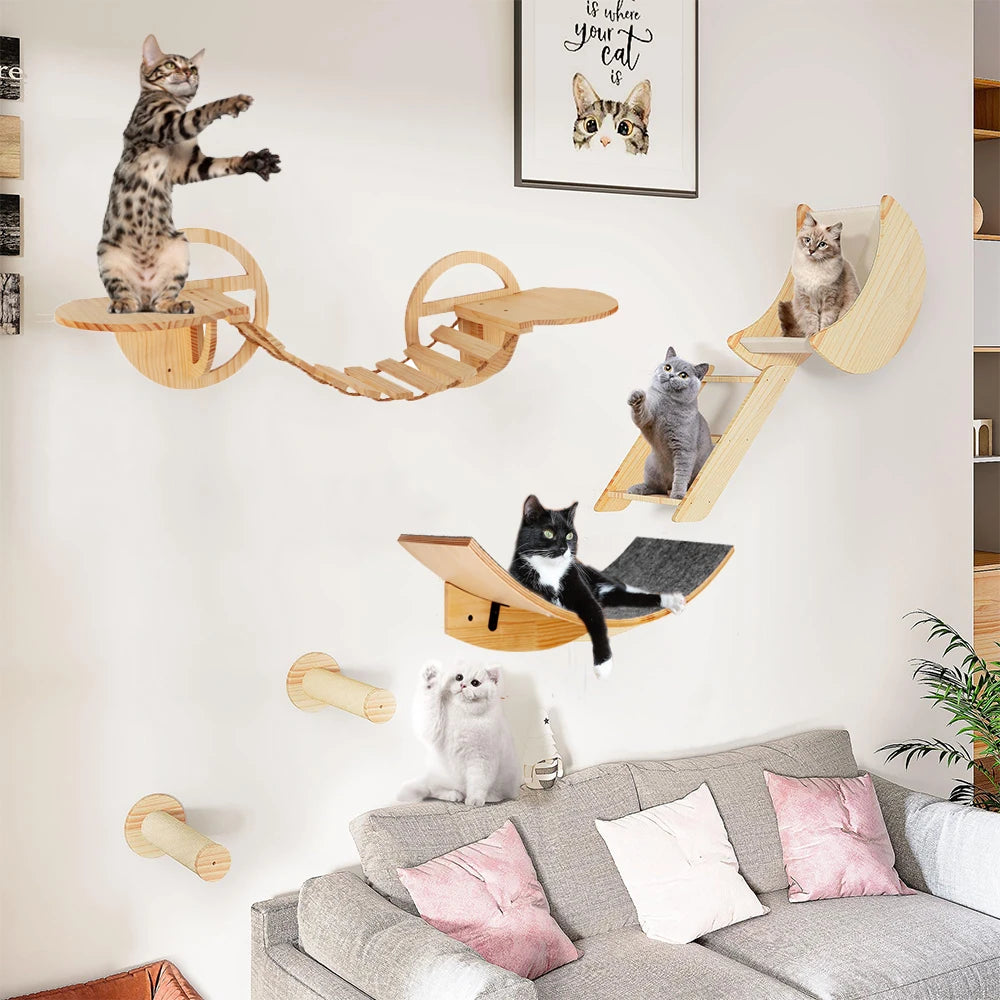 Arbre a chat mural - Pont suspendu - ChAventure