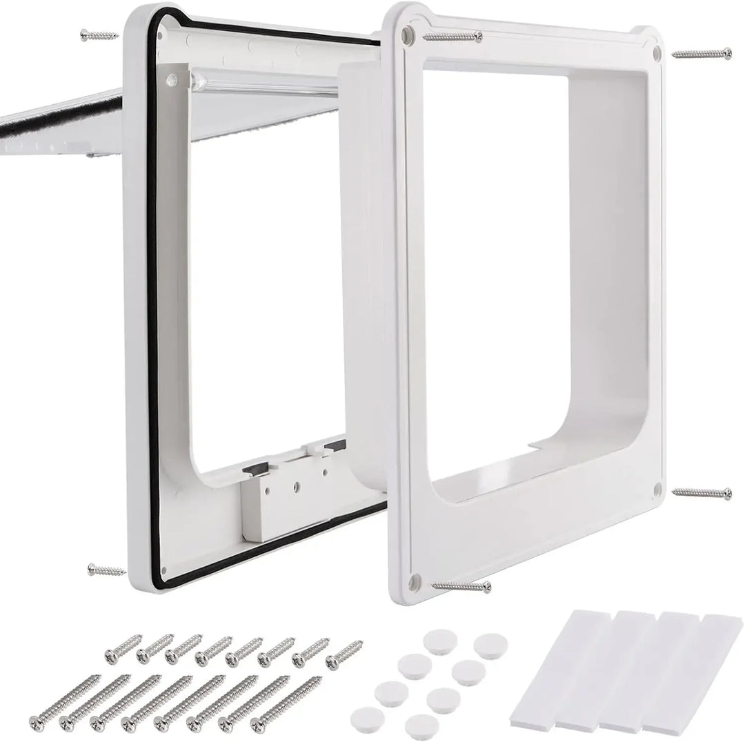 Chatière pour chat "Cocon Privé" – Porte intérieure silencieuse avec verrouillage 4 modes