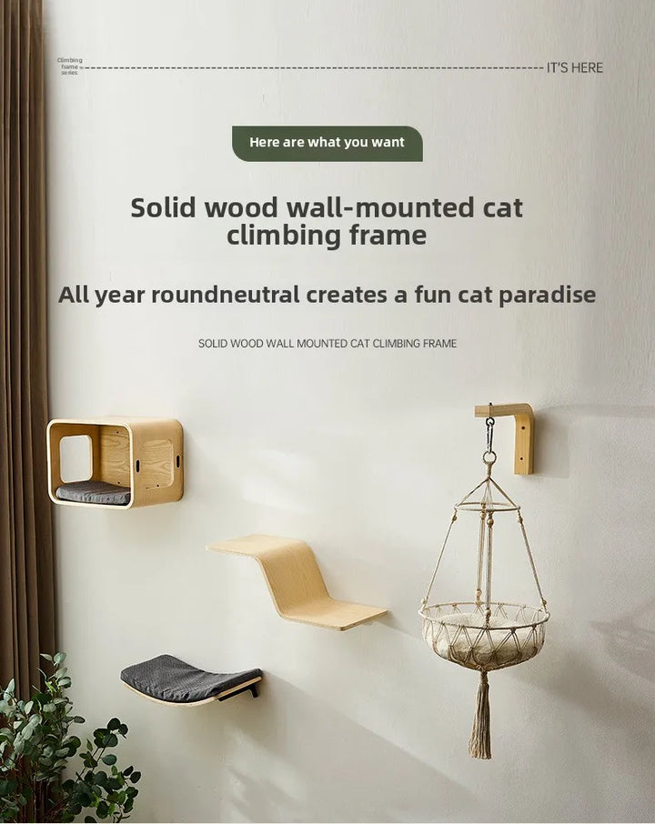 Arbre à chat design moderne mural - EleganceMurale