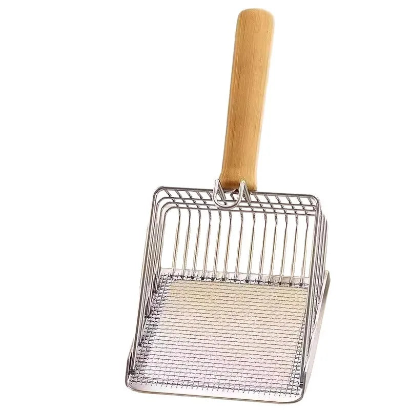 Pelle à litière double tamis inox 2-en-1 – Modèle "DualSift Pro"