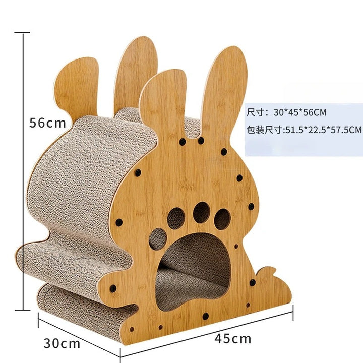 Green Cat Tree - Snowman
