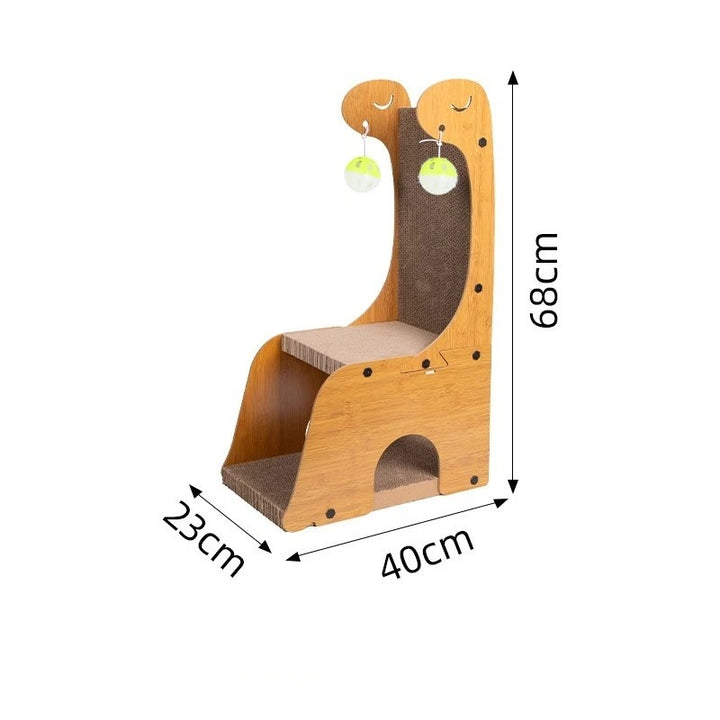 Green Cat Tree - Snowman