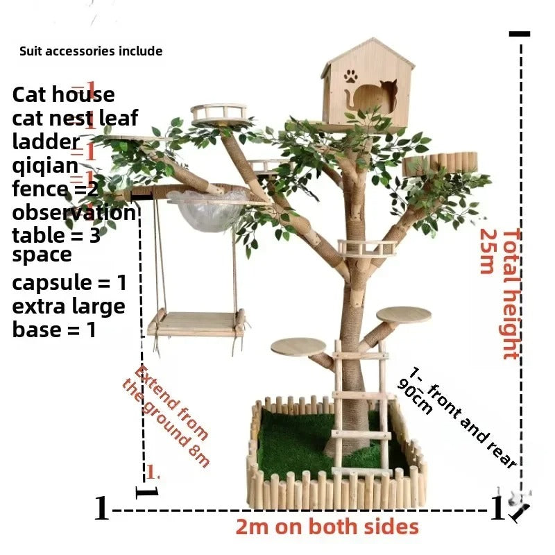 Natürlich gestalteter Kratzbaum