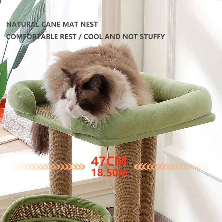 Designer wooden and sisal cat tree - Model: ChicCat