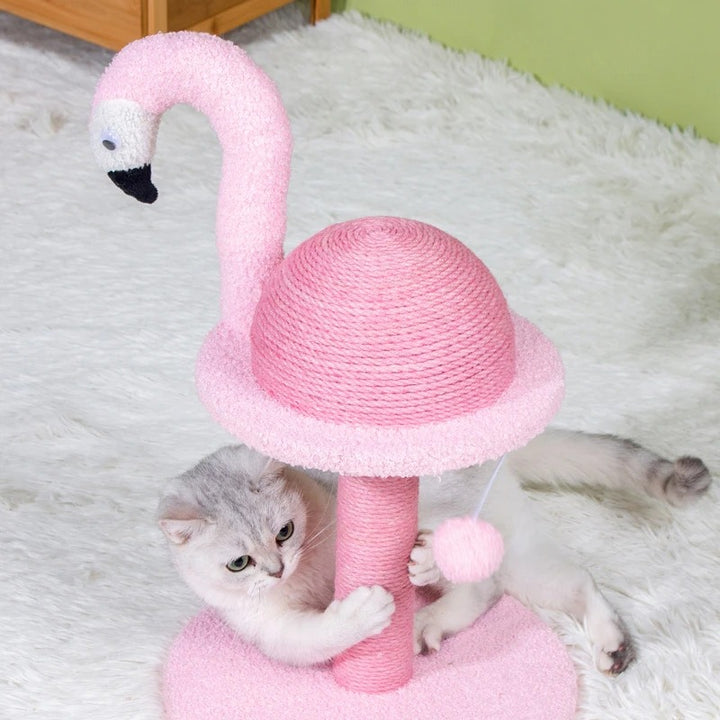 Flamingo Cat Tree - "FlamingoPaws"