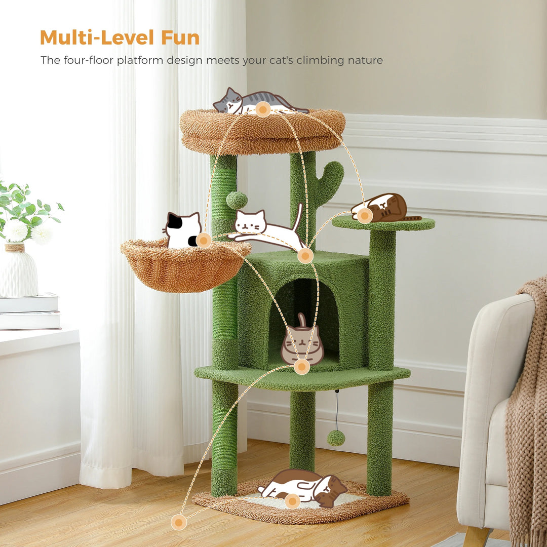 Arbre a Chat Confortable - Modèle "SunnyPaws"