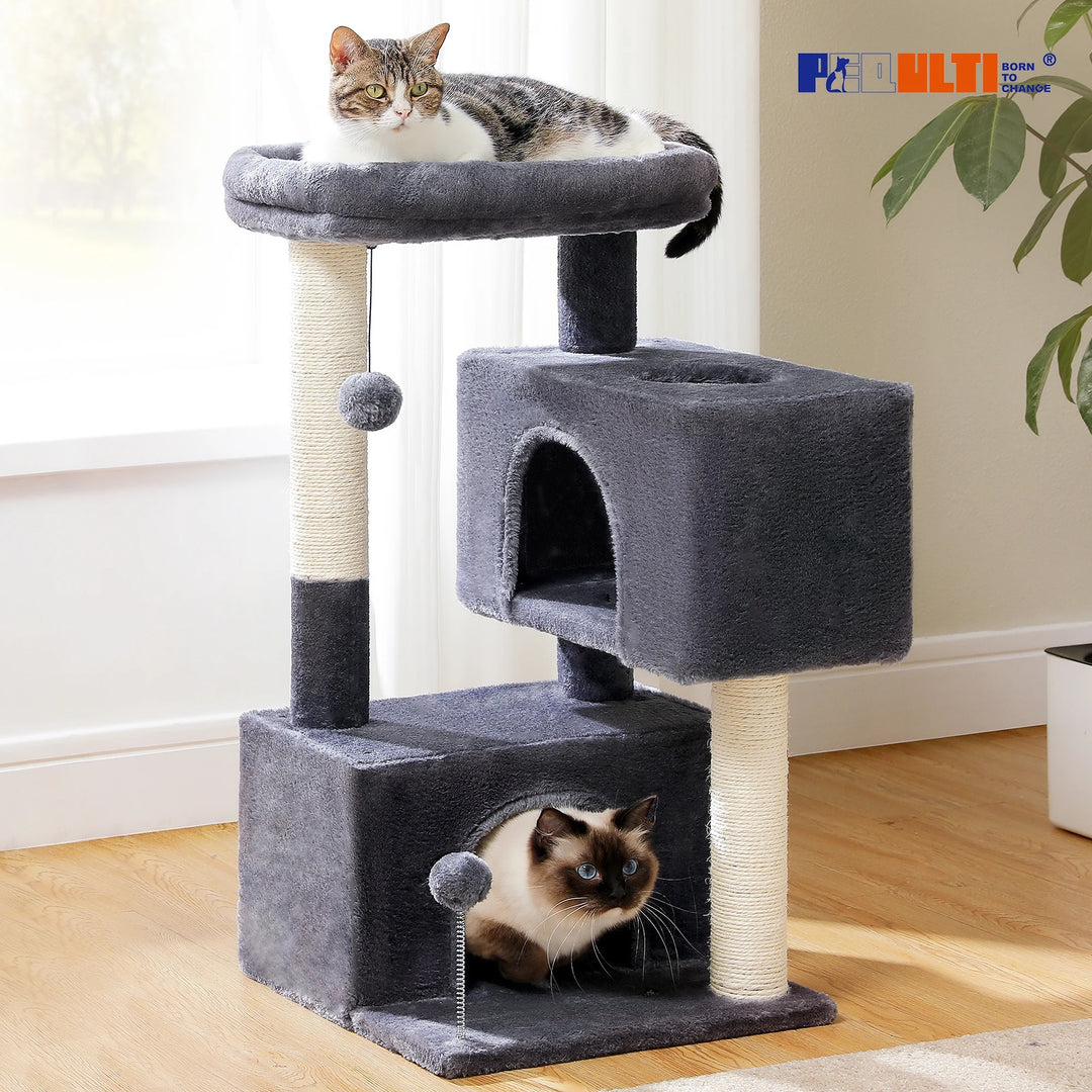 Maison pour chat avec griffoir et cactus - Modèle : "CactusCat"