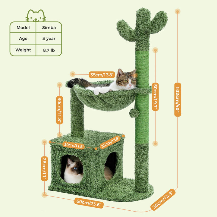 Arbre a chat Cactus - Vert - PurrCactus