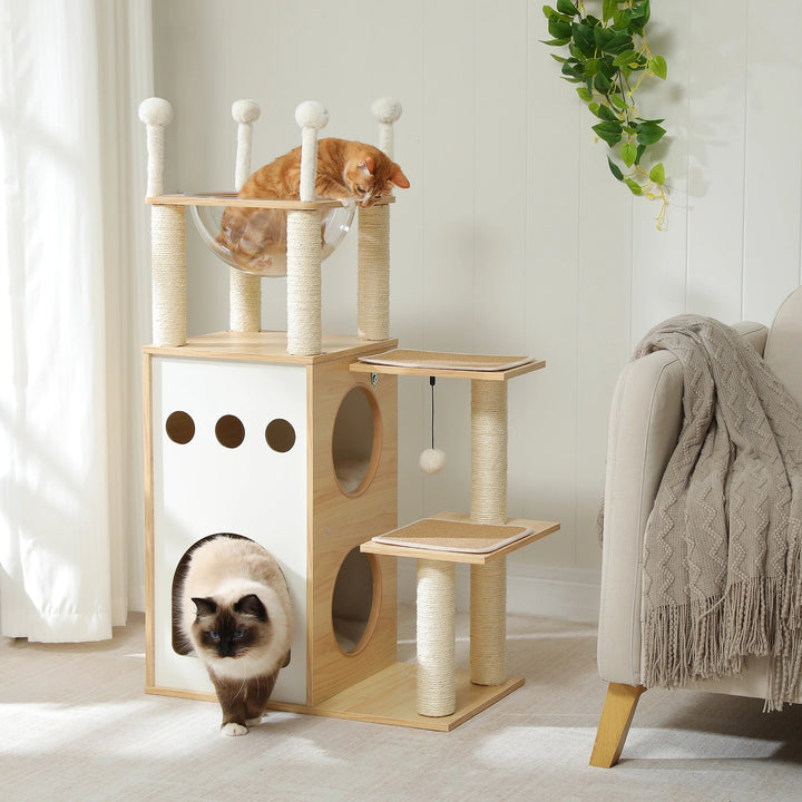 Arbre a chat design en bois - Modèle CozyCondos