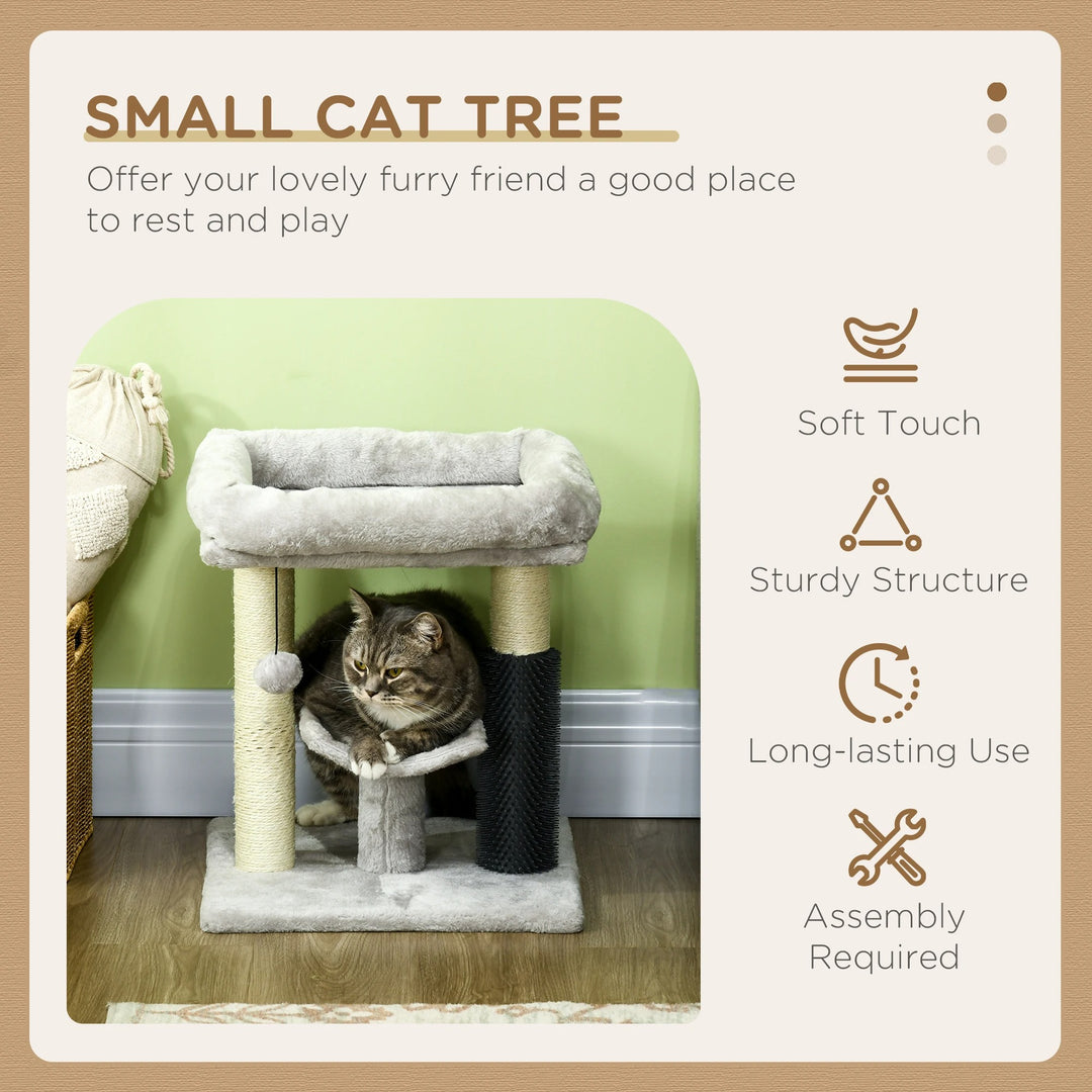Arbre à chat compact avec tunnel de jeu - Modèle : "TunnelJouet"