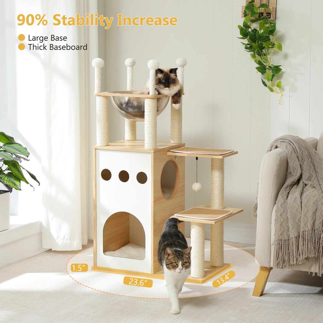 Arbre a chat design en bois - Modèle CozyCondos