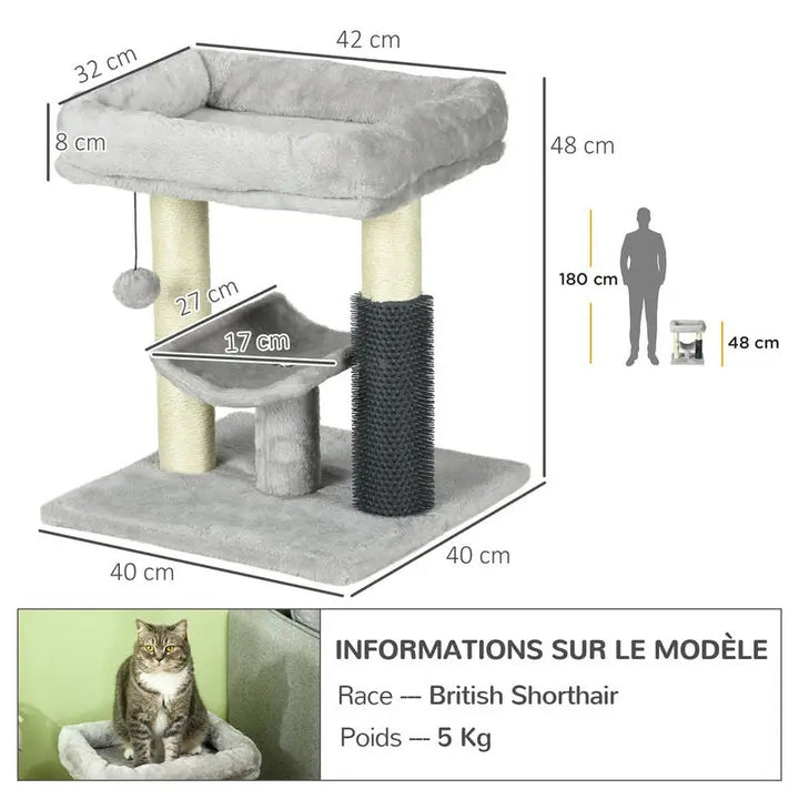 Arbre a chat pas cher Gris - Totem