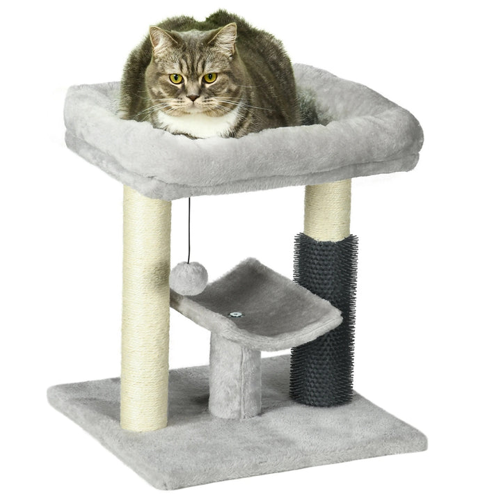Arbre à chat compact avec tunnel de jeu - Modèle : "TunnelJouet"