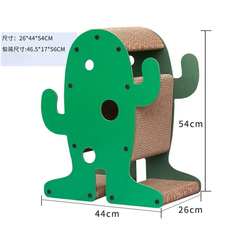 Green Cat Tree - Snowman