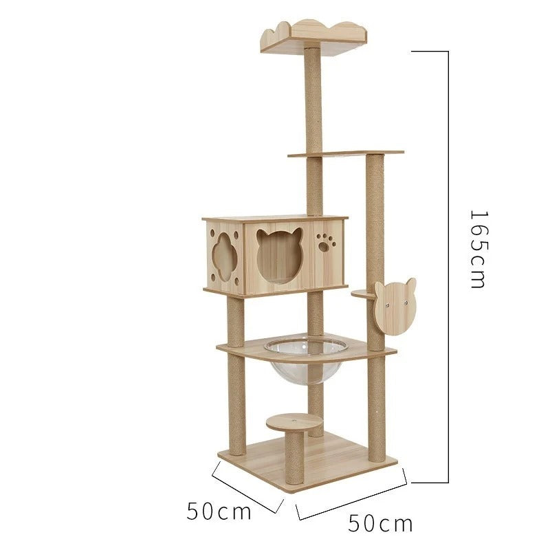 Arbre à Chat cabane en Bois - Modèle "CabaneCat"
