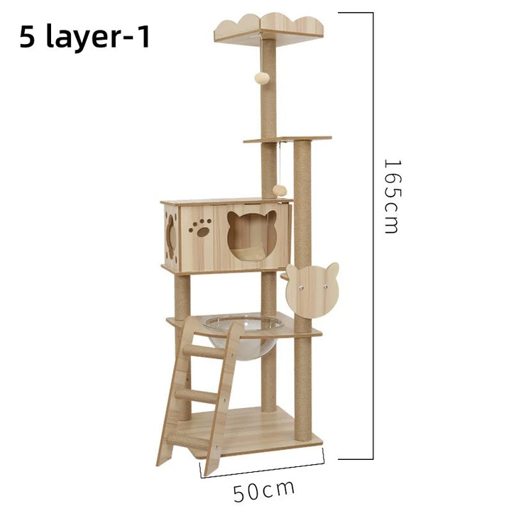 Arbre à Chat cabane en Bois - Modèle "CabaneCat"