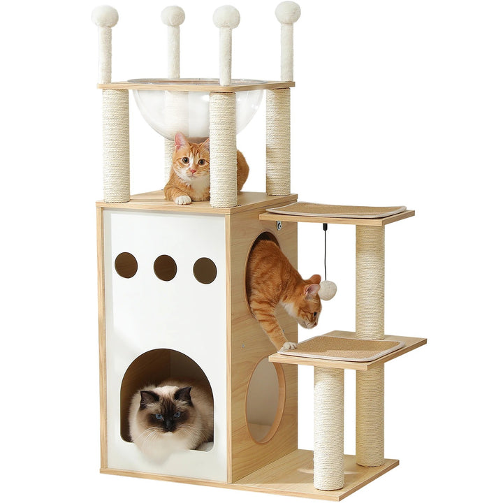 Arbre a chat design en bois - Modèle CozyCondos