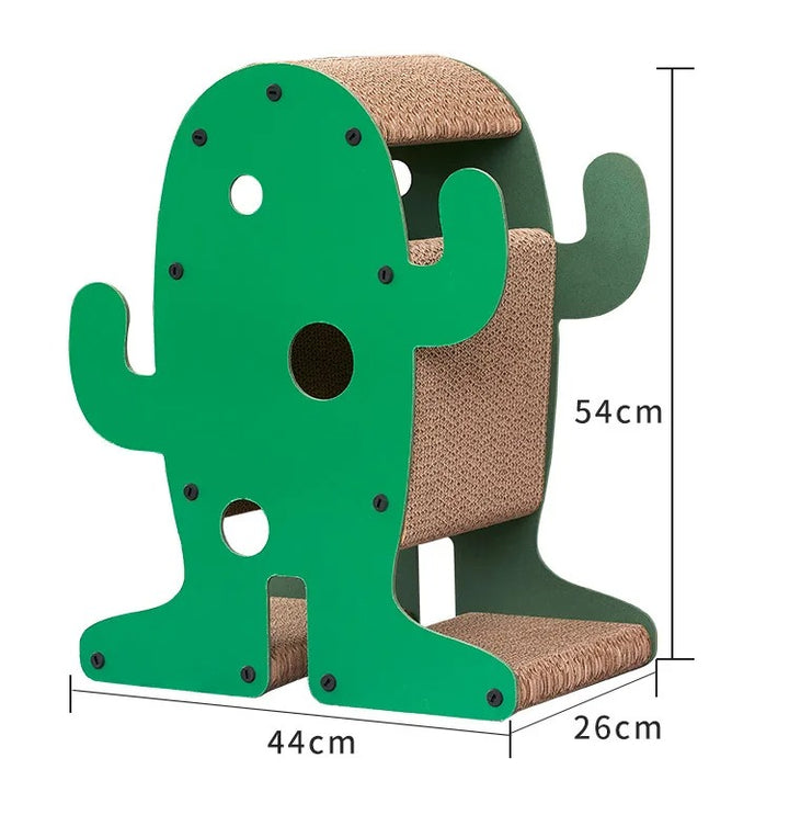 Green Cat Tree - Snowman