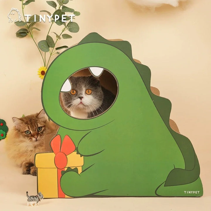 Green Cat Tree - Snowman