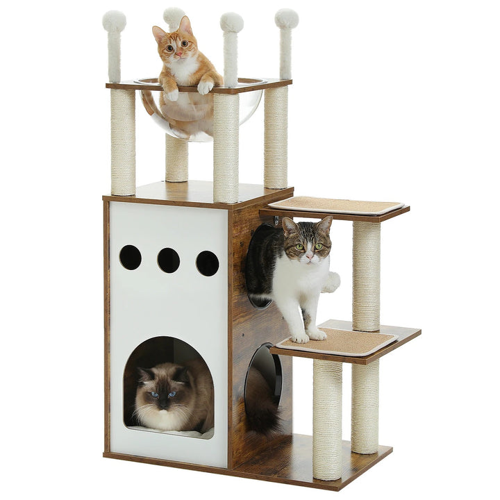 Arbre a chat design en bois - Modèle CozyCondos